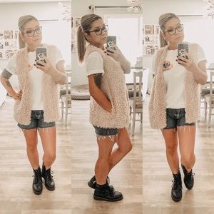 LC Lauren Conrad | Jackets & Coats | Lc Lauren Conrad Nude Faux Fur